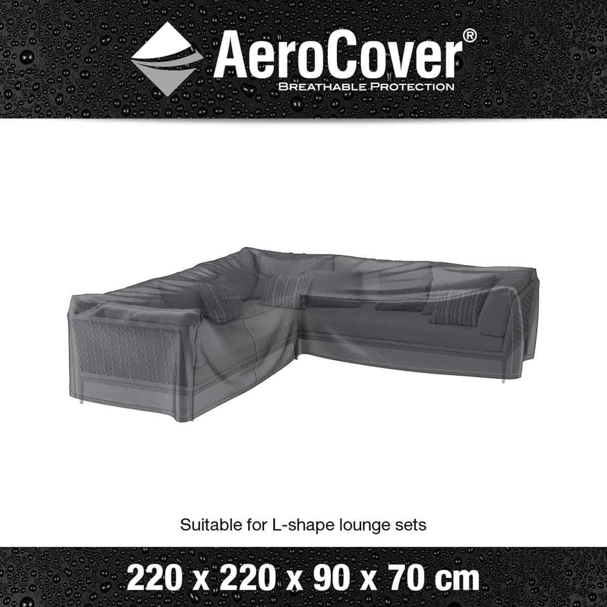 Platinum AeroCover L-Shape Lounge Set Garden Furniture Cover 220x220x90x70cm – Click Style