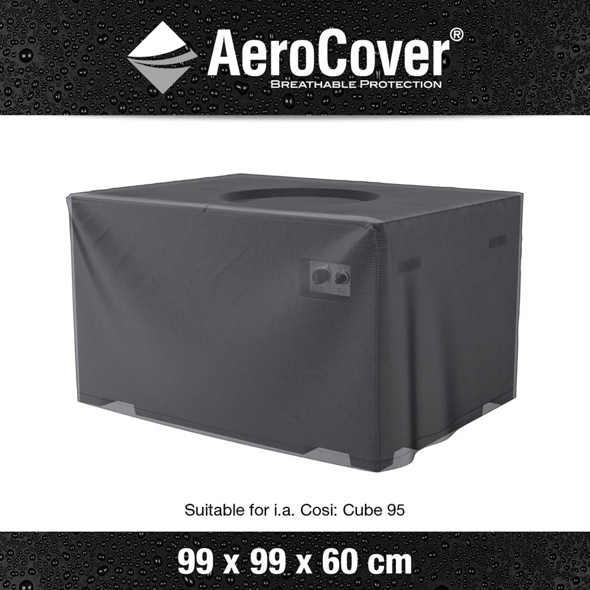 Platinum AeroCover Lounge Coffee Fire Pit Table Garden Furniture Cover 99x99x60cm – Click Style