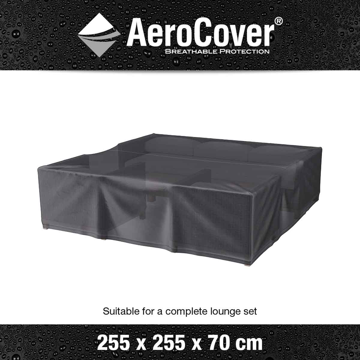 Platinum AeroCover Lounge Set Garden Furniture Cover 255x255x70cm – Click Style