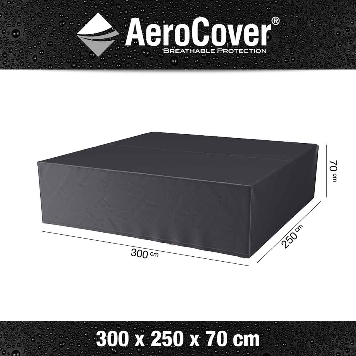 Platinum AeroCover Lounge Set Garden Furniture Cover 300x250x70cm – Click Style