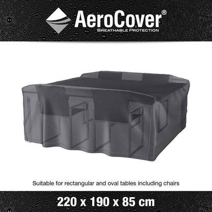 Platinum AeroCover Oblong Garden Furniture Cover 220x190x85cm – Click Style