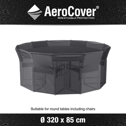 Platinum AeroCover Round Garden Furniture Cover 320x85cm – Click Style