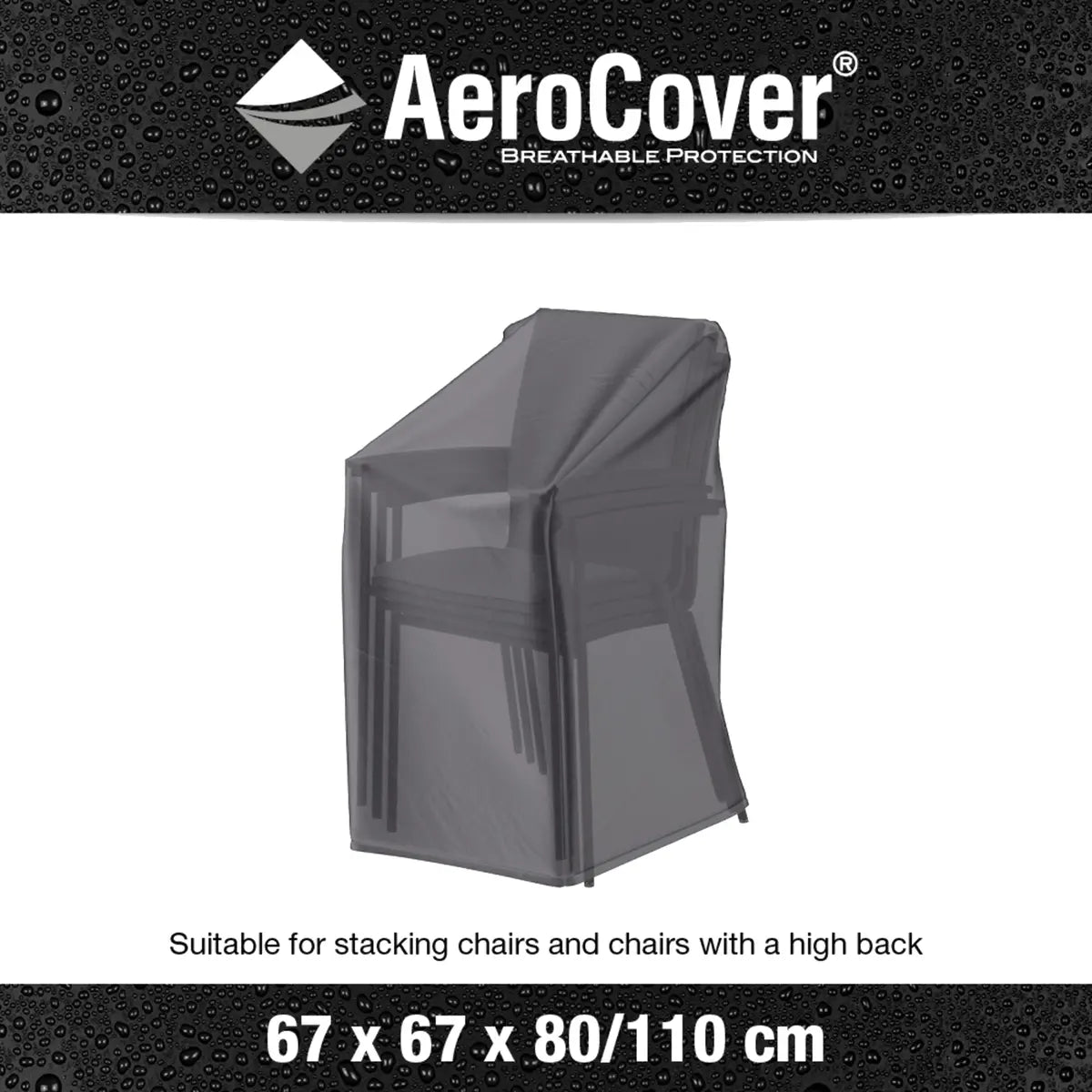 Platinum AeroCover Stacked Chairs Garden Furniture Cover 67x67x80/110cm – Click Style