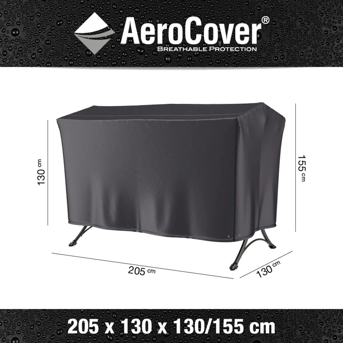 Platinum AeroCover Swing Seat Garden Furniture Cover 205x130x155cm – Click Style