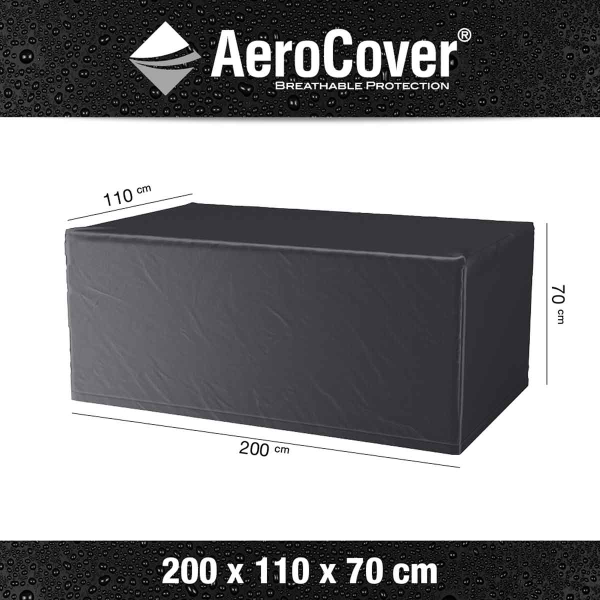 Platinum AeroCover Table Garden Furniture Cover 200x110x70cm – Click Style