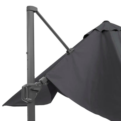 Platinum Challenger T2 3.5x2.6m Oblong Cantilever Parasol in Anthracite Grey – Click Style