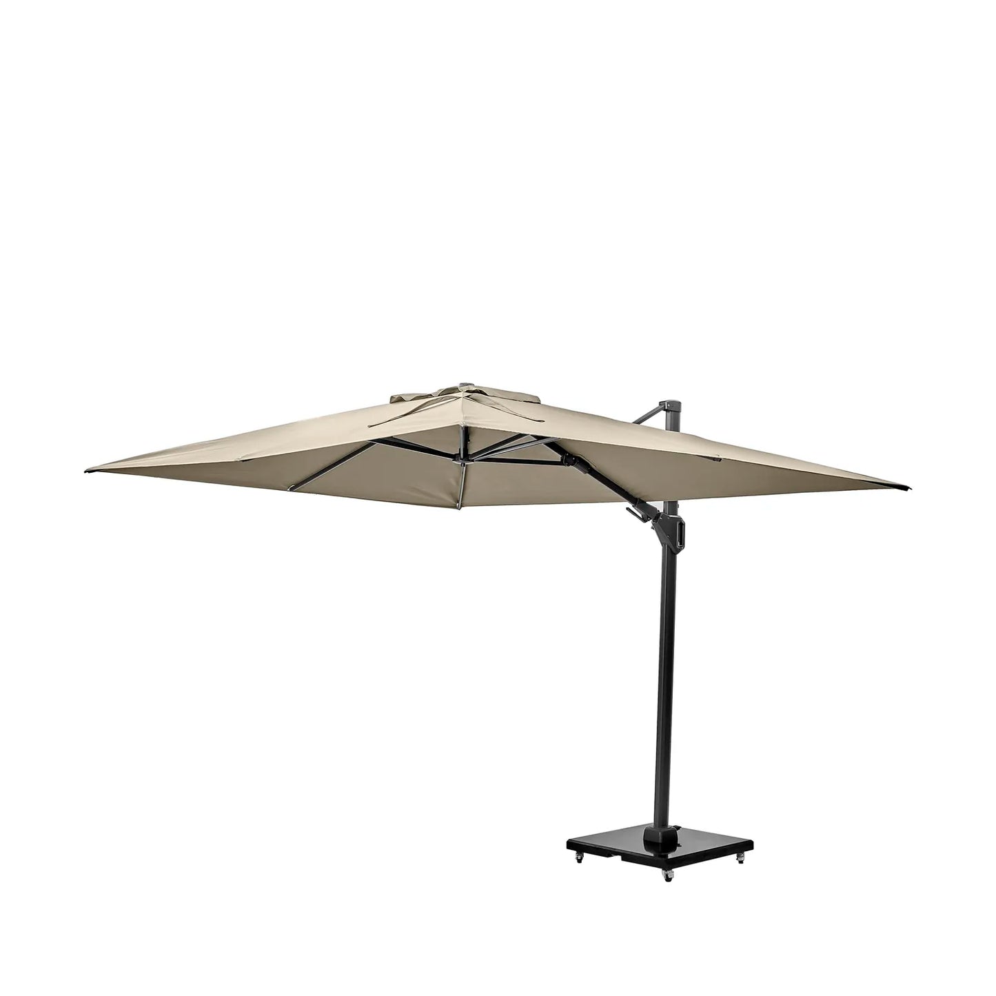 Platinum Challenger T2 3.5x2.6m Oblong Cantilever Parasol in Champagne – Click Style