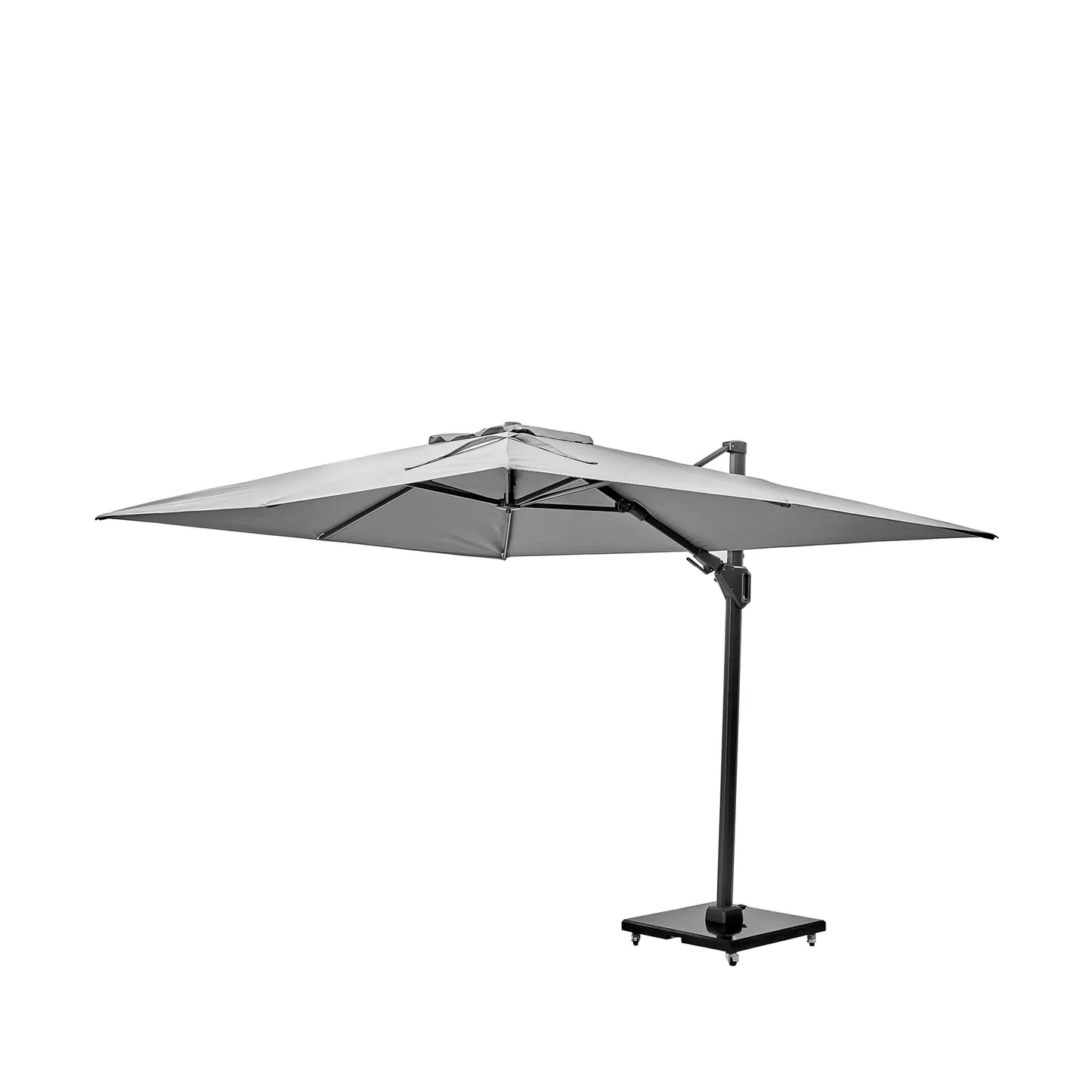 Platinum Challenger T2 3.5x2.6m Oblong Cantilever Parasol in Luna Grey – Click Style