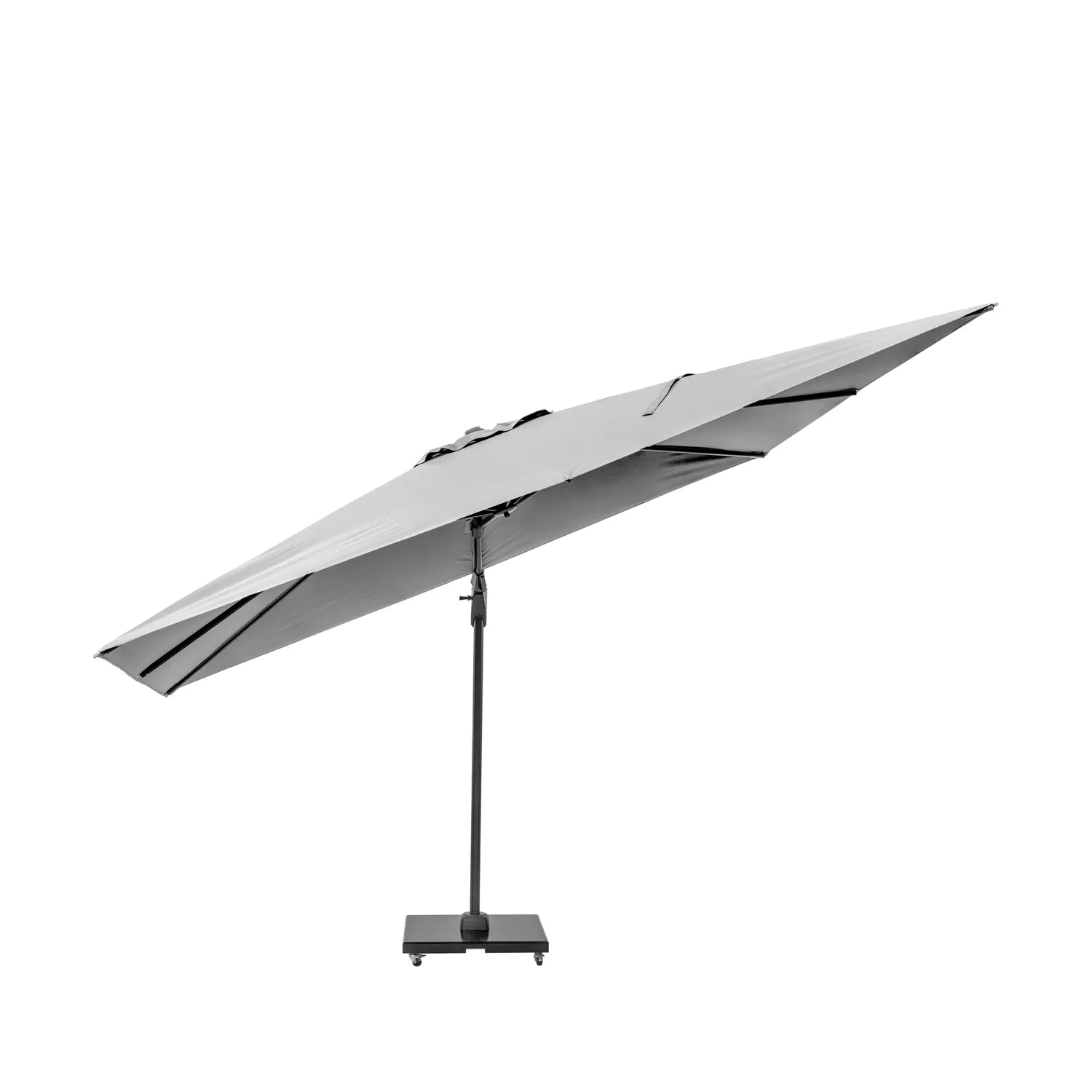 Platinum Challenger T2 3.5x2.6m Oblong Cantilever Parasol in Luna Grey – Click Style