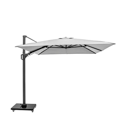 Platinum Challenger T2 3.5x2.6m Oblong Cantilever Parasol in Luna Grey – Click Style