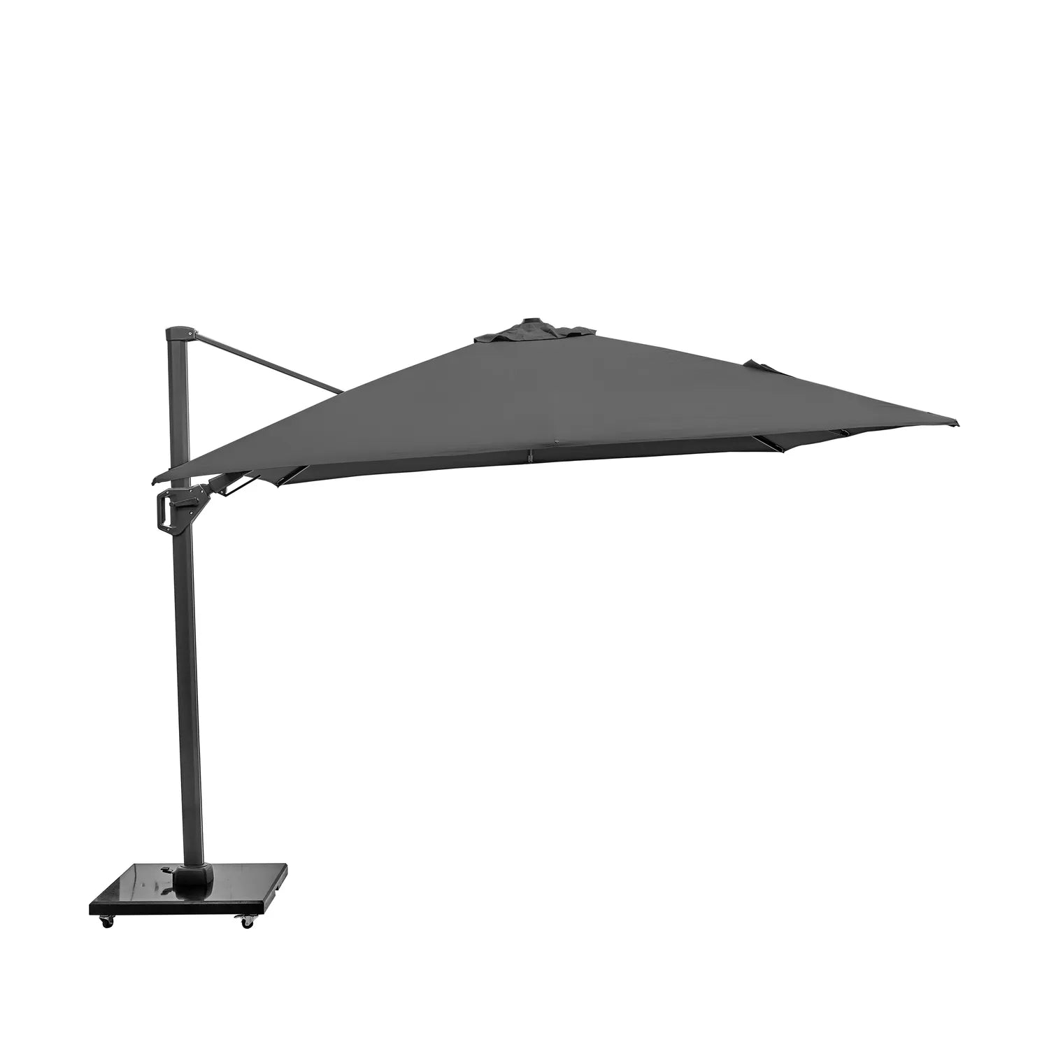 Platinum Challenger T2 3m Square Cantilever Parasol in Anthracite Grey – Click Style