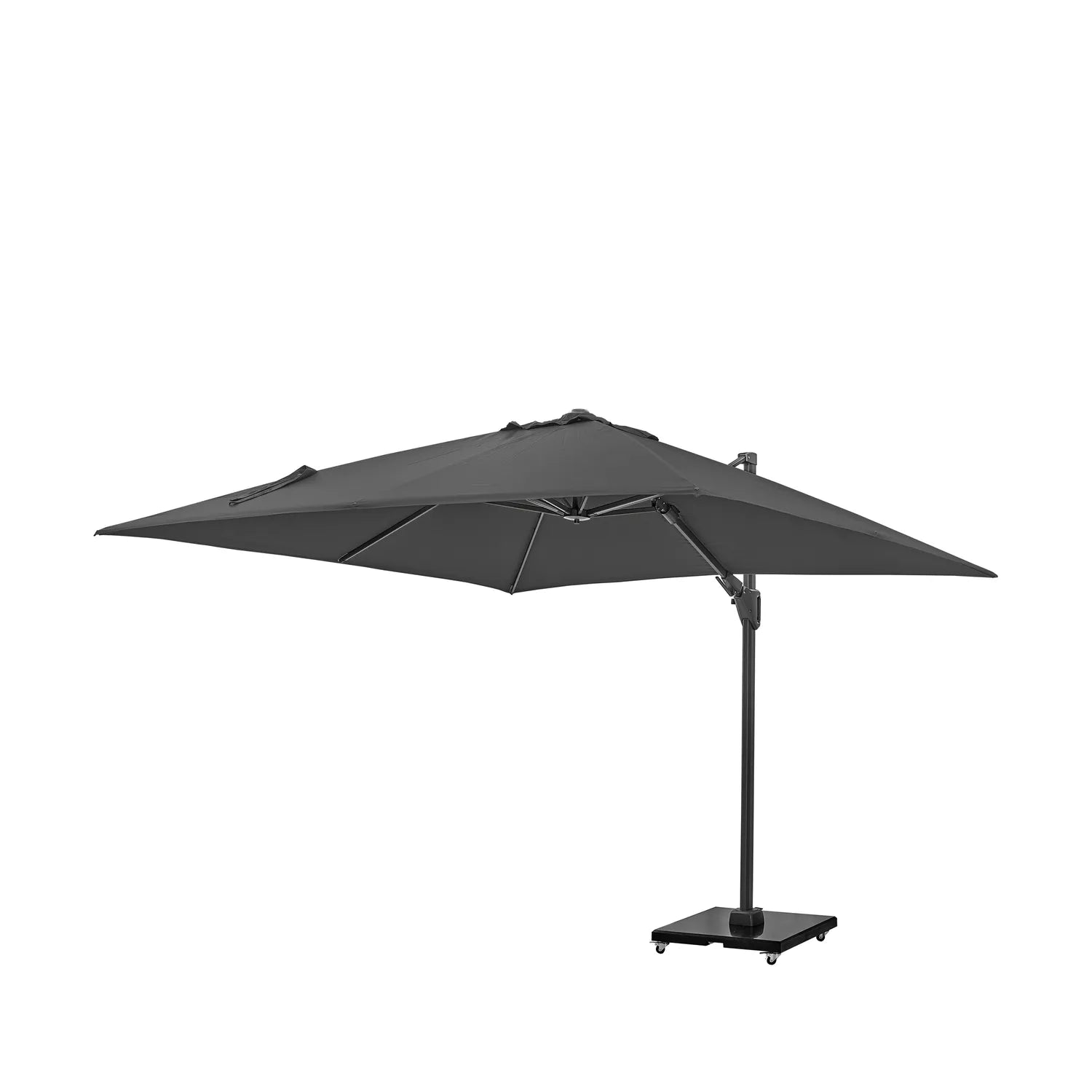 Platinum Challenger T2 3m Square Cantilever Parasol in Anthracite Grey – Click Style