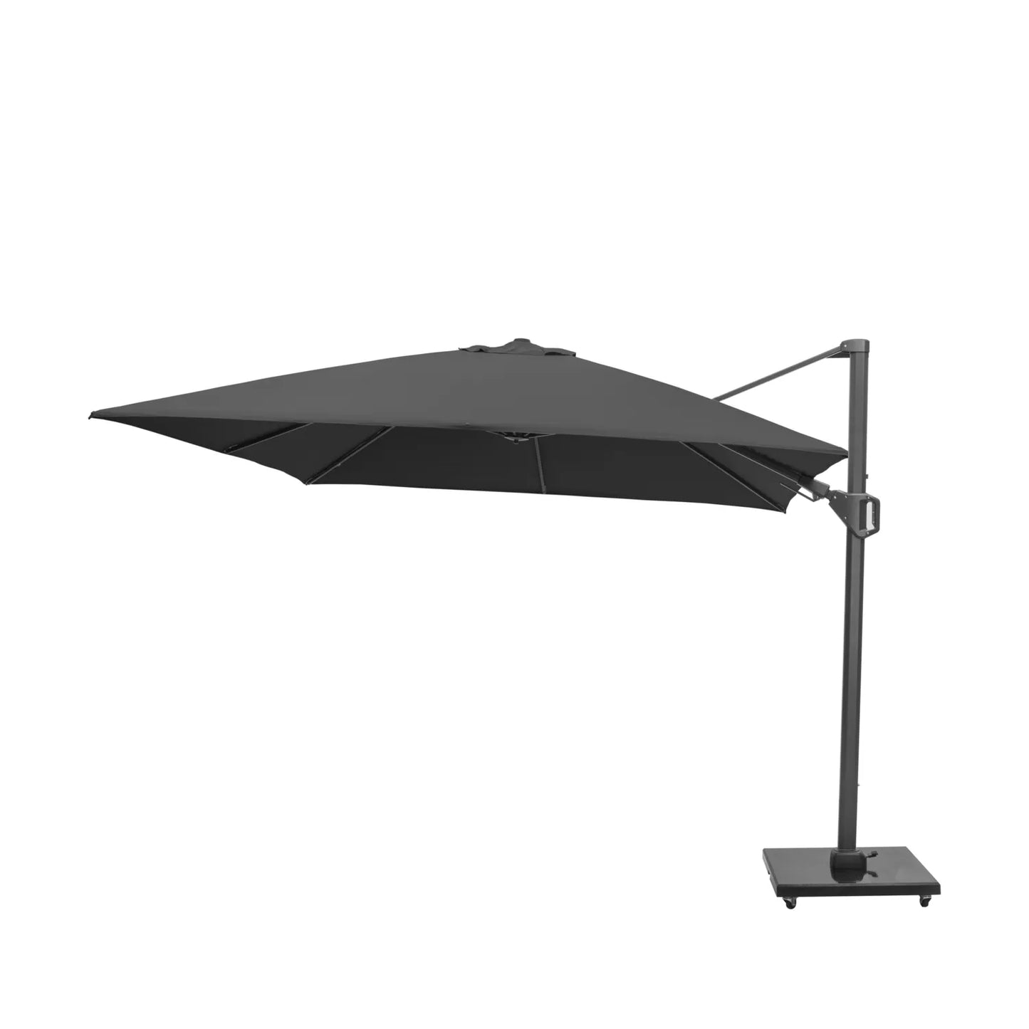 Platinum Challenger T2 3m Square Cantilever Parasol in Anthracite Grey – Click Style