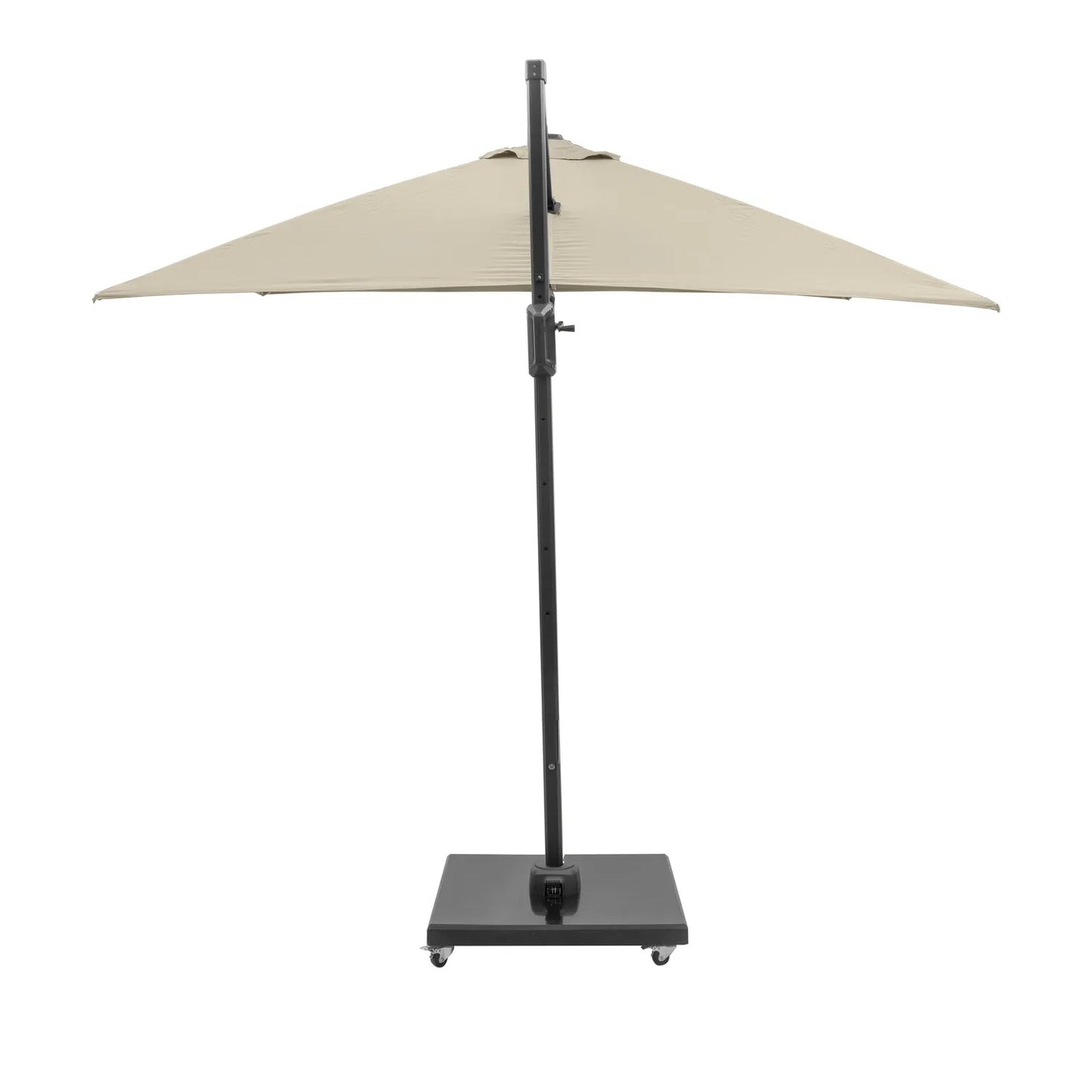 Platinum Challenger T2 3m Square Cantilever Parasol in Champagne – Click Style