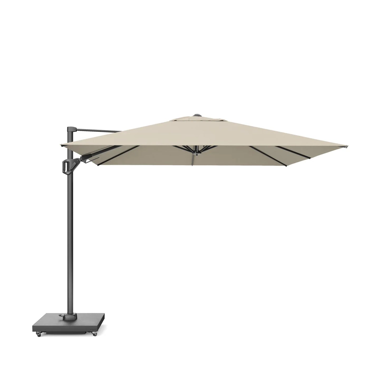 Platinum Challenger T2 3m Square Cantilever Parasol in Champagne – Click Style