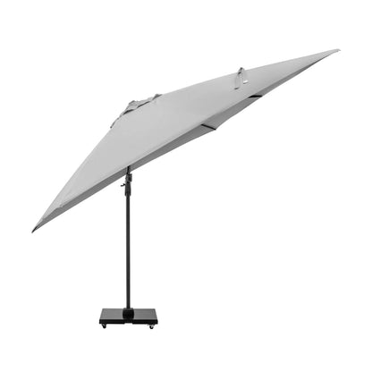 Platinum Challenger T2 3m Square Cantilever Parasol in Luna Grey – Click Style