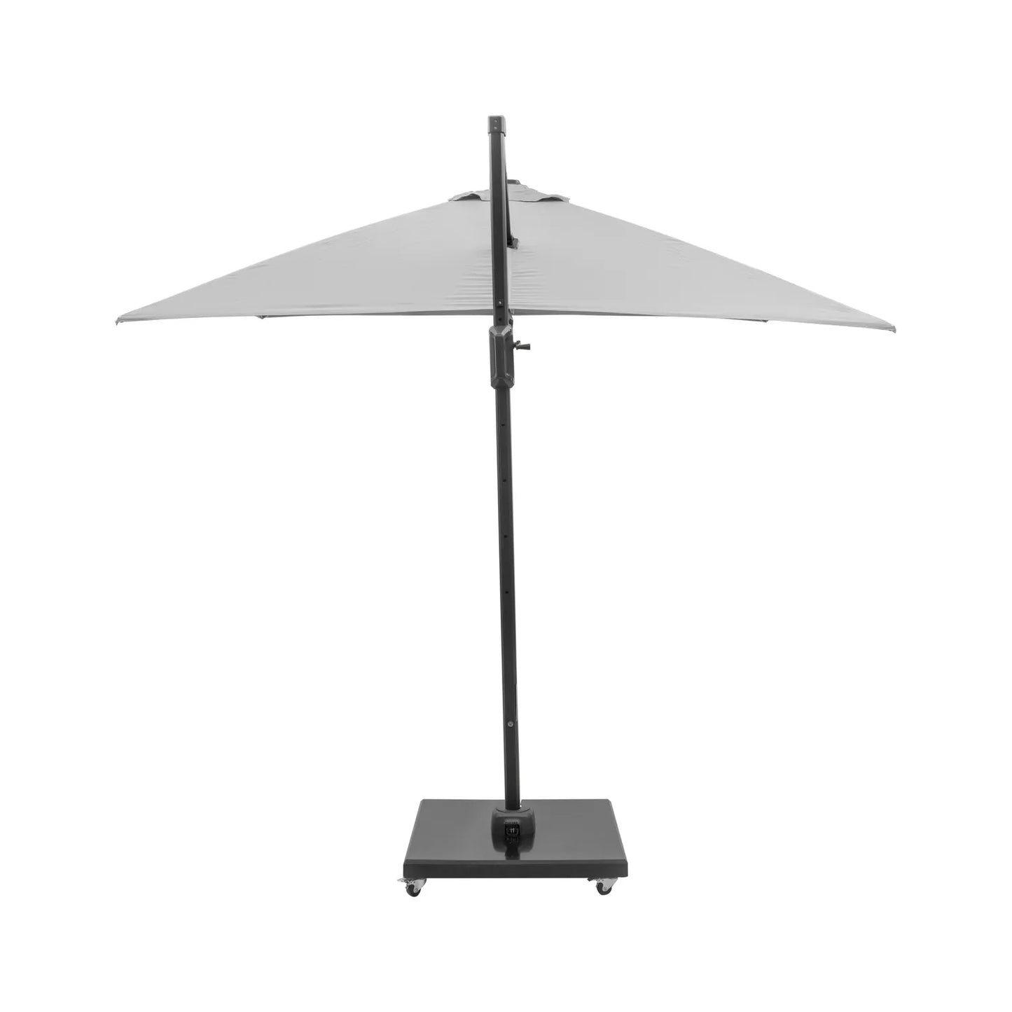 Platinum Challenger T2 3m Square Cantilever Parasol in Luna Grey – Click Style