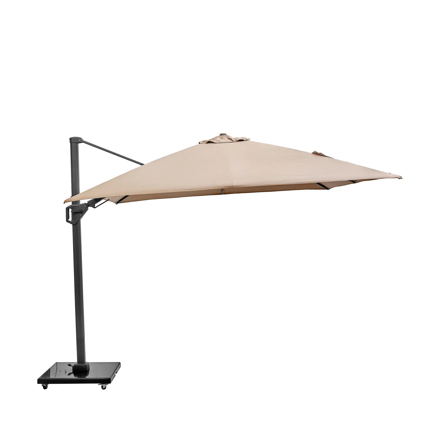 Platinum Challenger T2 3m Square Cantilever Parasol in Taupe – Click Style