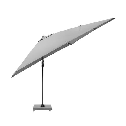 Platinum Challenger T2 Glow 3m Square Cantilever Parasol in Luna Grey – Click Style