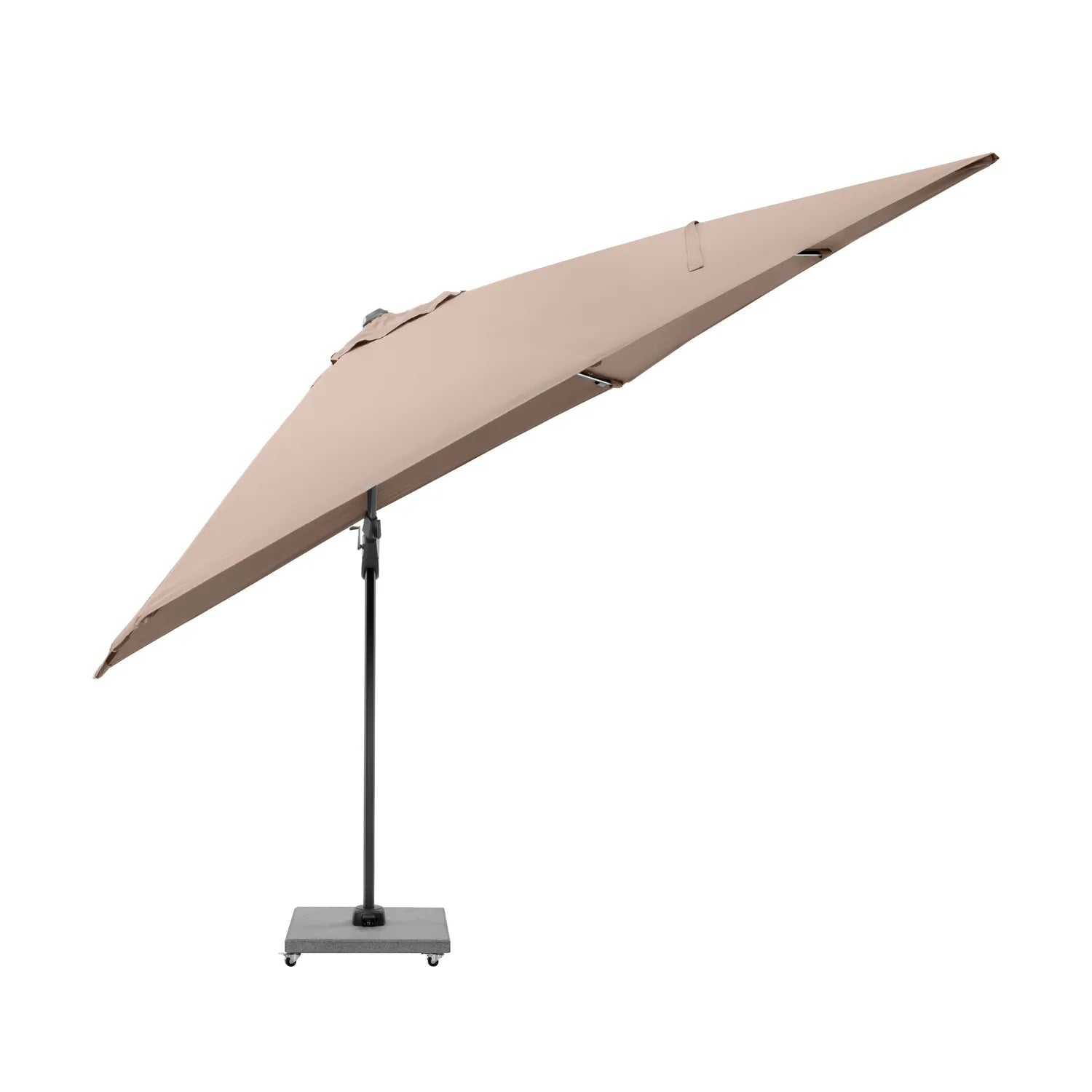 Platinum Challenger T2 Glow 3m Square Cantilever Parasol in Taupe – Click Style