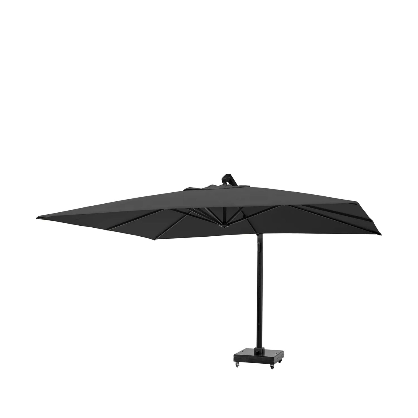 Platinum Icon T1 4x3m Oblong Cantilever Parasol in Faded Black – Click Style