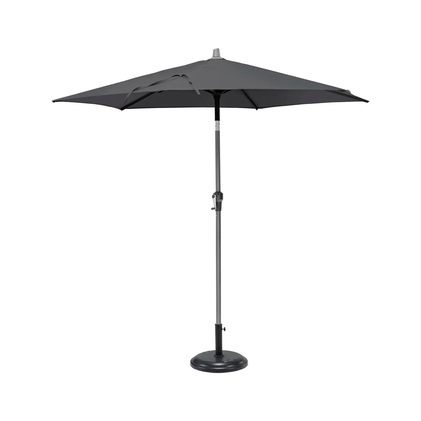 Platinum Riva 2.5m Round Centre Pole Parasol in Anthracite Grey – Click Style