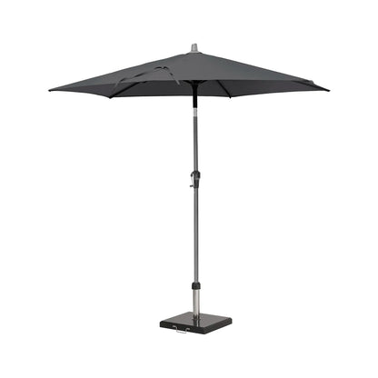 Platinum Riva 2.5m Round Centre Pole Parasol in Anthracite Grey – Click Style