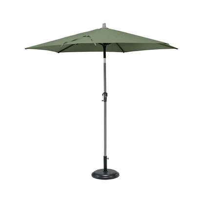 Platinum Riva 2.5m Round Centre Pole Parasol in Olive Green – Click Style