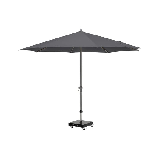 Platinum Riva 3.5m Round Centre Pole Parasol in Anthracite Grey – Click Style