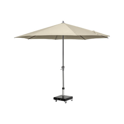 Platinum Riva 3.5m Round Centre Pole Parasol in Champagne – Click Style