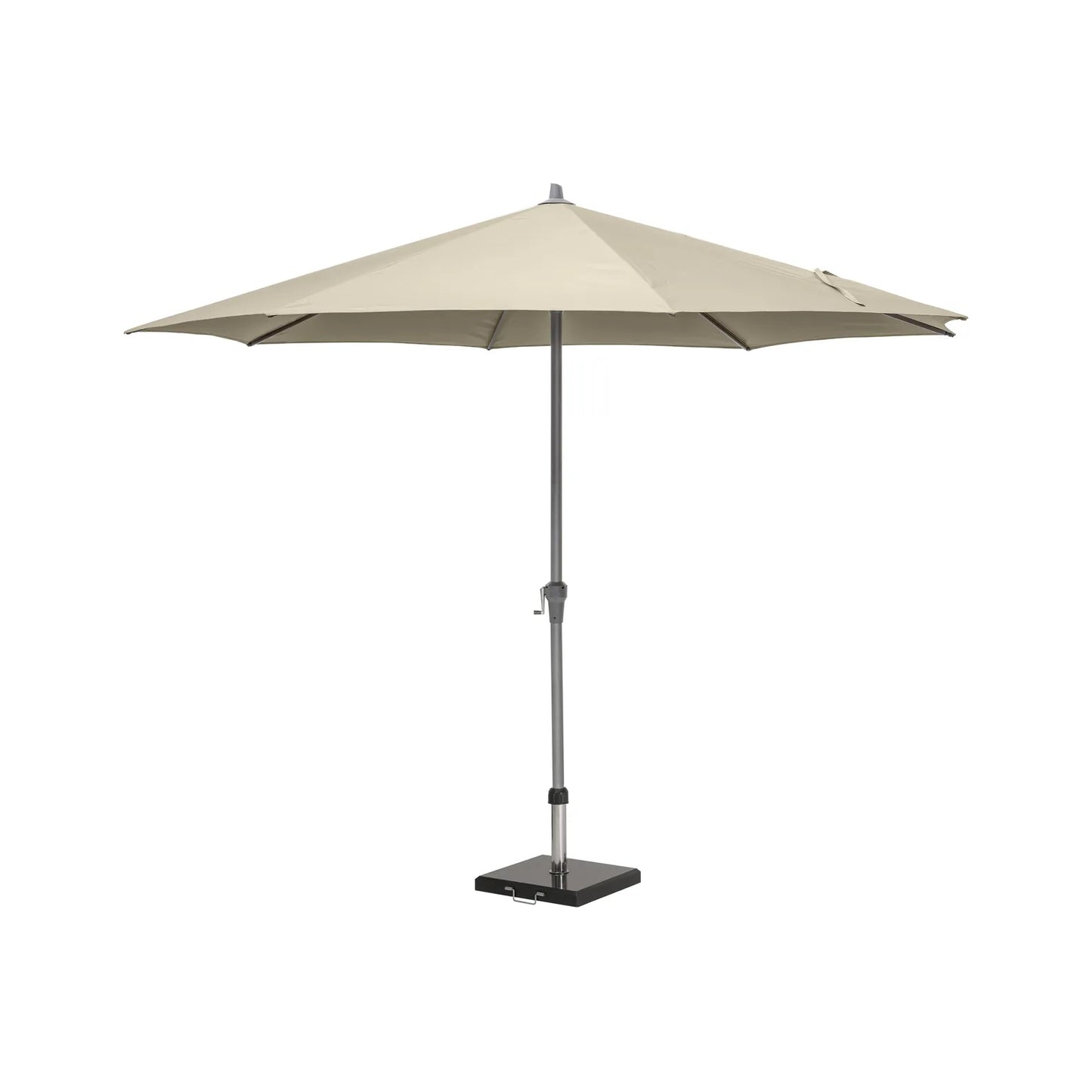 Platinum Riva 3.5m Round Centre Pole Parasol in Champagne – Click Style