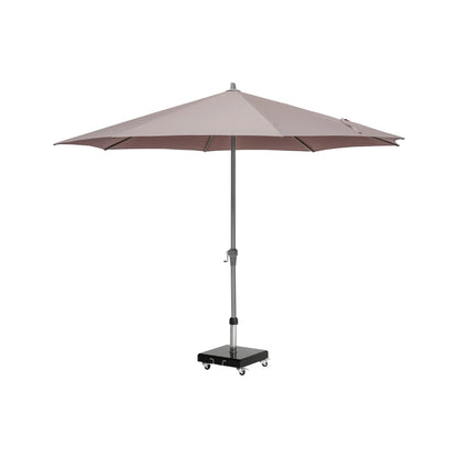 Platinum Riva 3.5m Round Centre Pole Parasol in Taupe – Click Style