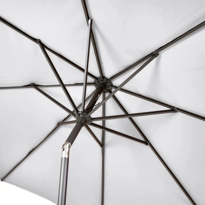 Platinum Riva 3m Round Centre Pole Parasol in Light Grey – Click Style