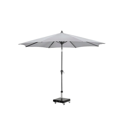 Platinum Riva 3m Round Centre Pole Parasol in Light Grey – Click Style