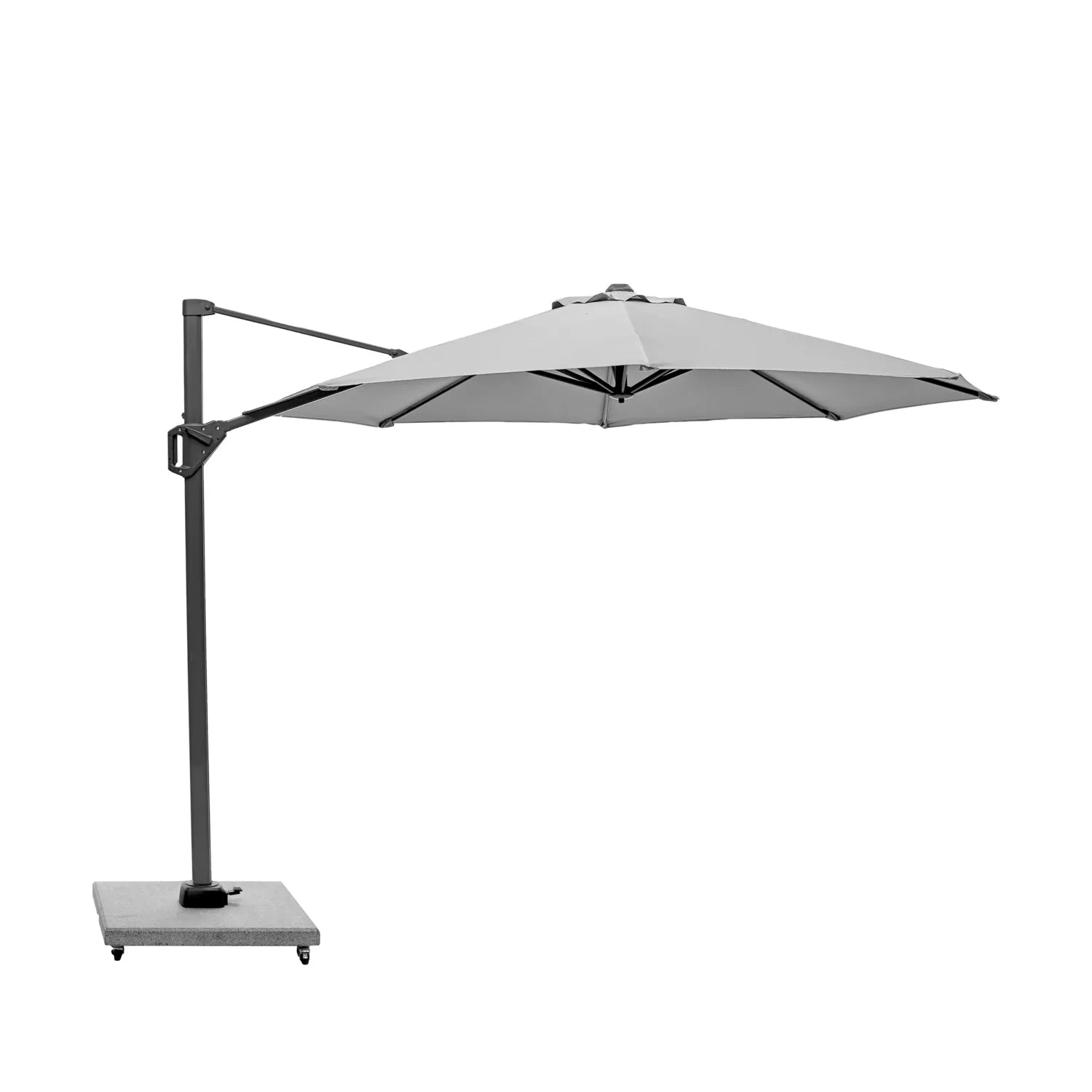 Platinum Voyager T1 3m Round Cantilever Parasol in Luna Grey – Click Style