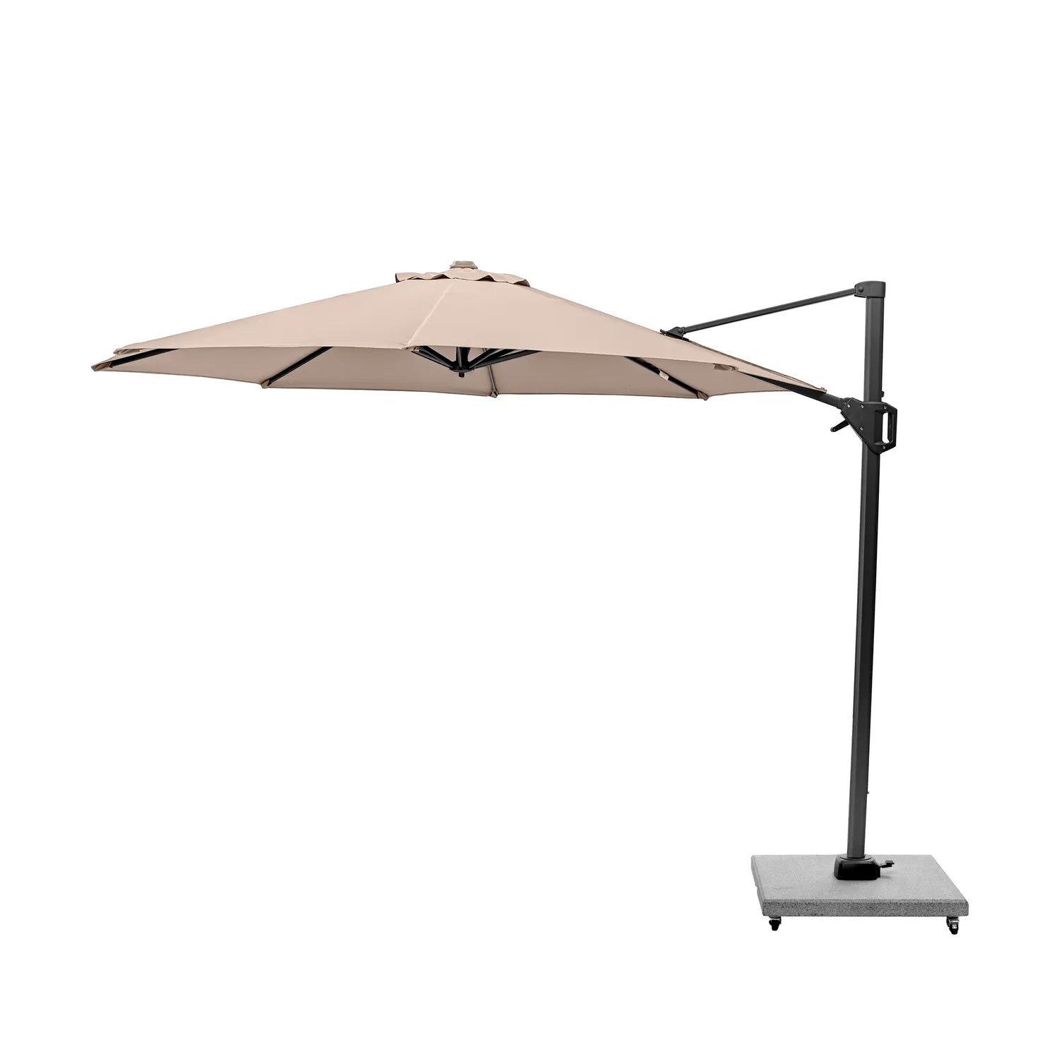 Platinum Voyager T1 3m Round Cantilever Parasol in Taupe – Click Style