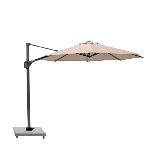 Platinum Voyager T1 3m Round Cantilever Parasol in Taupe – Click Style