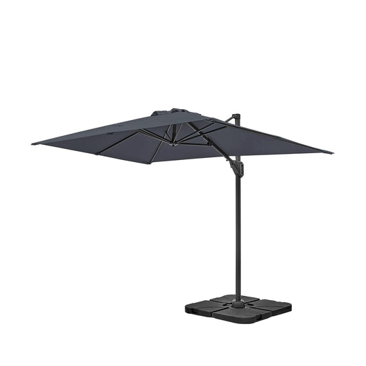 Platinum Voyager T1 3x2m Oblong Cantilever Parasol in Anthracite Grey – Click Style