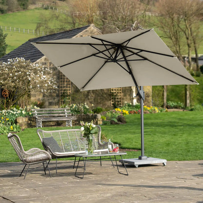 Platinum Voyager T1 3x2m Oblong Cantilever Parasol in Champagne – Click Style