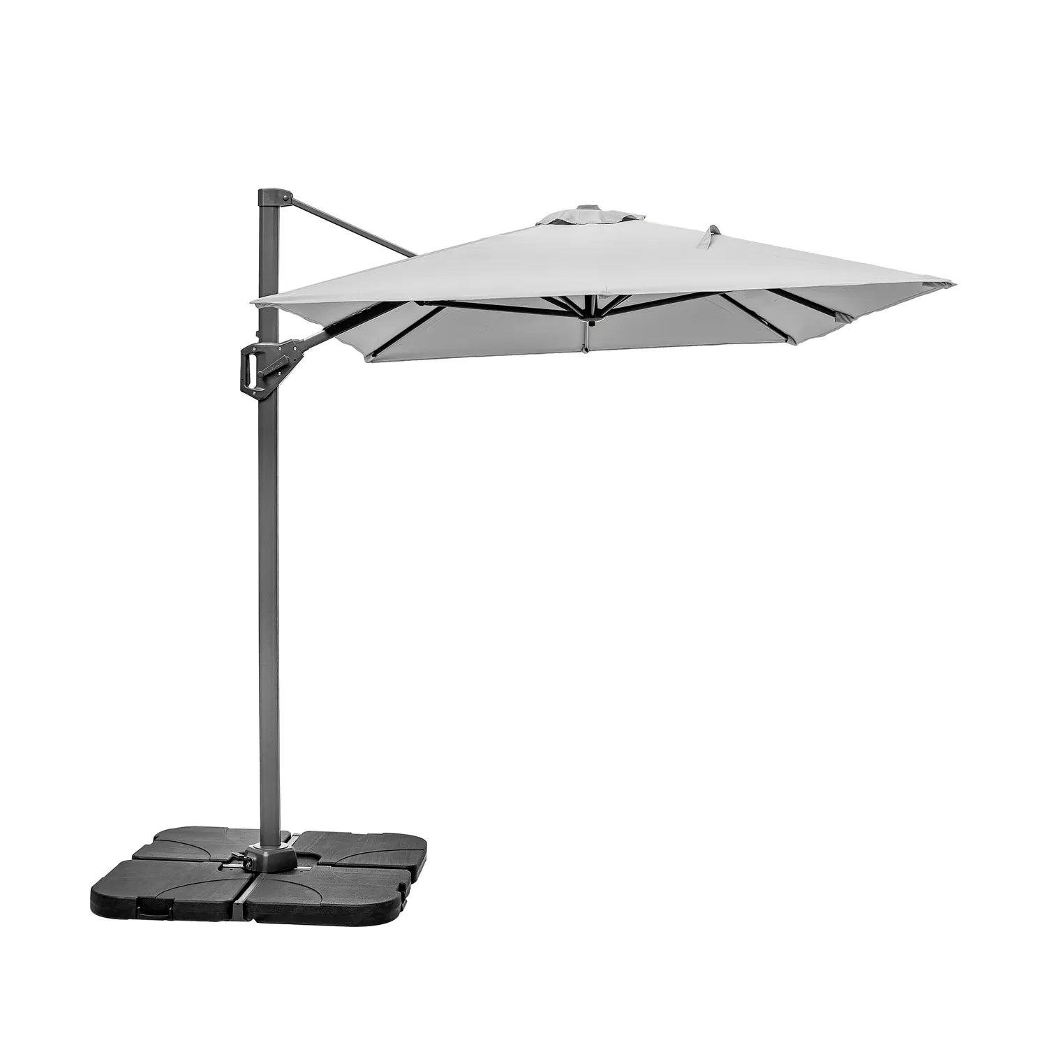 Platinum Voyager T1 3x2m Oblong Cantilever Parasol in Luna Grey – Click Style