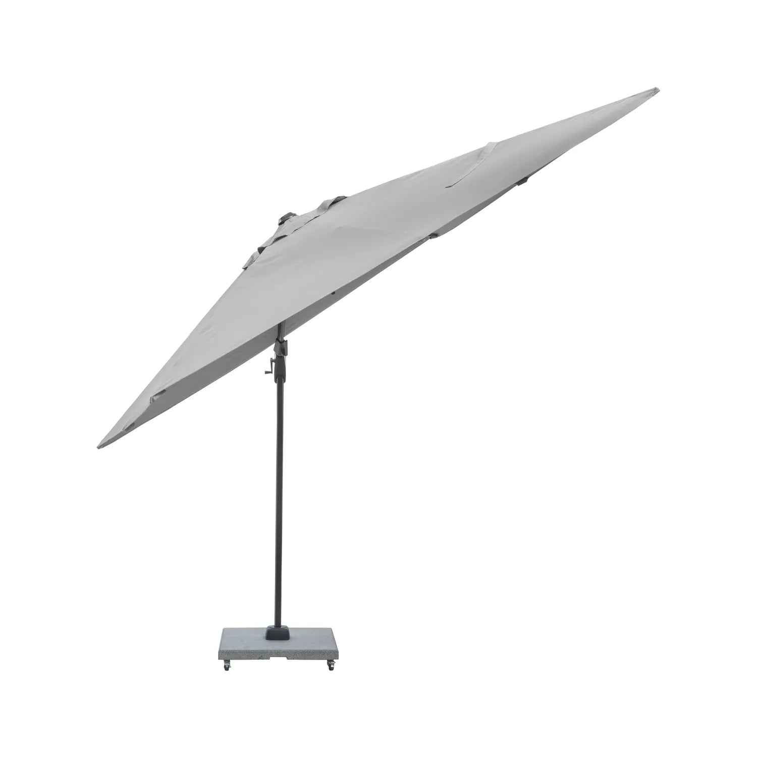 Platinum Voyager T2 2.7m Square Cantilever Parasol in Luna Grey – Click Style