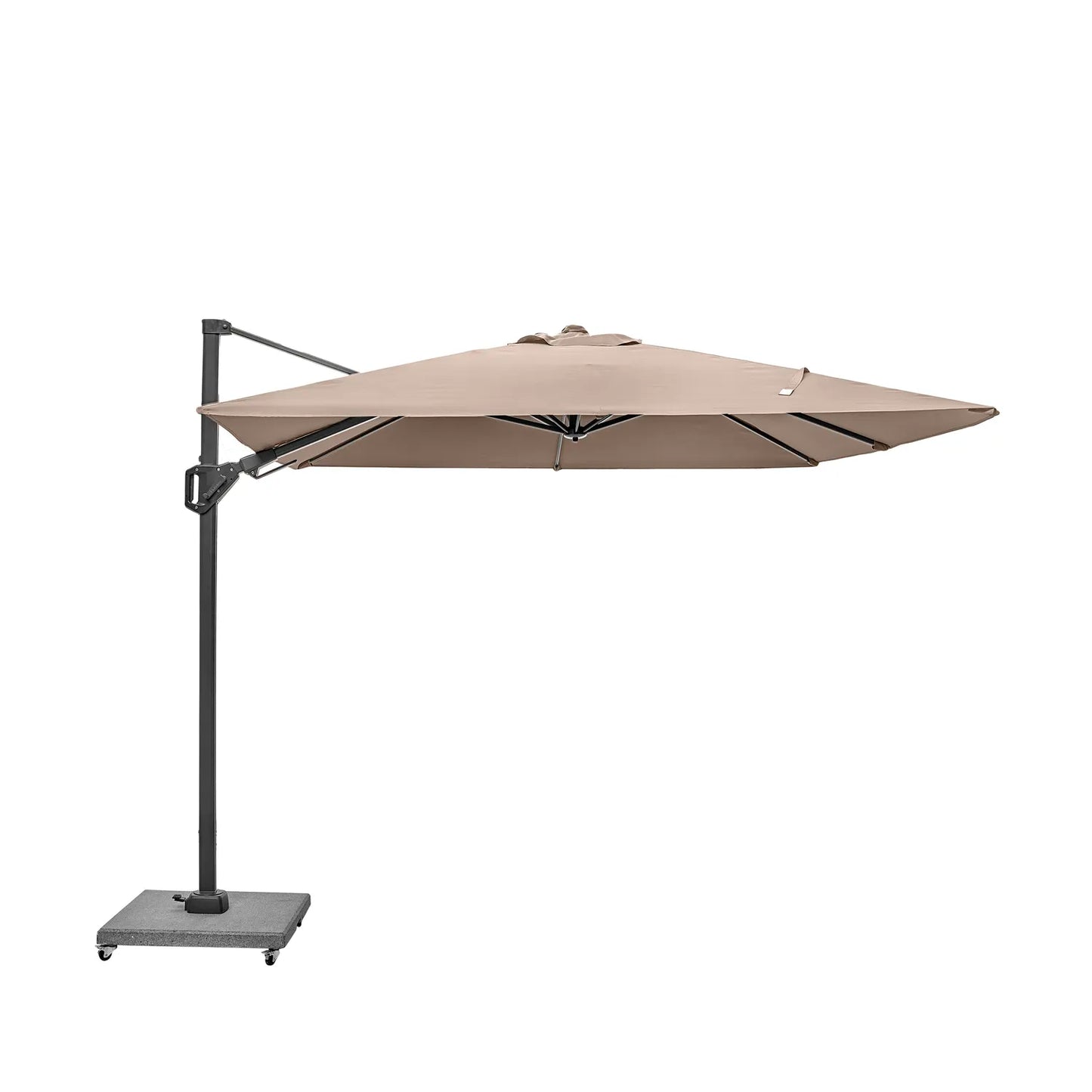 Platinum Voyager T2 2.7m Square Cantilever Parasol in Taupe – Click Style