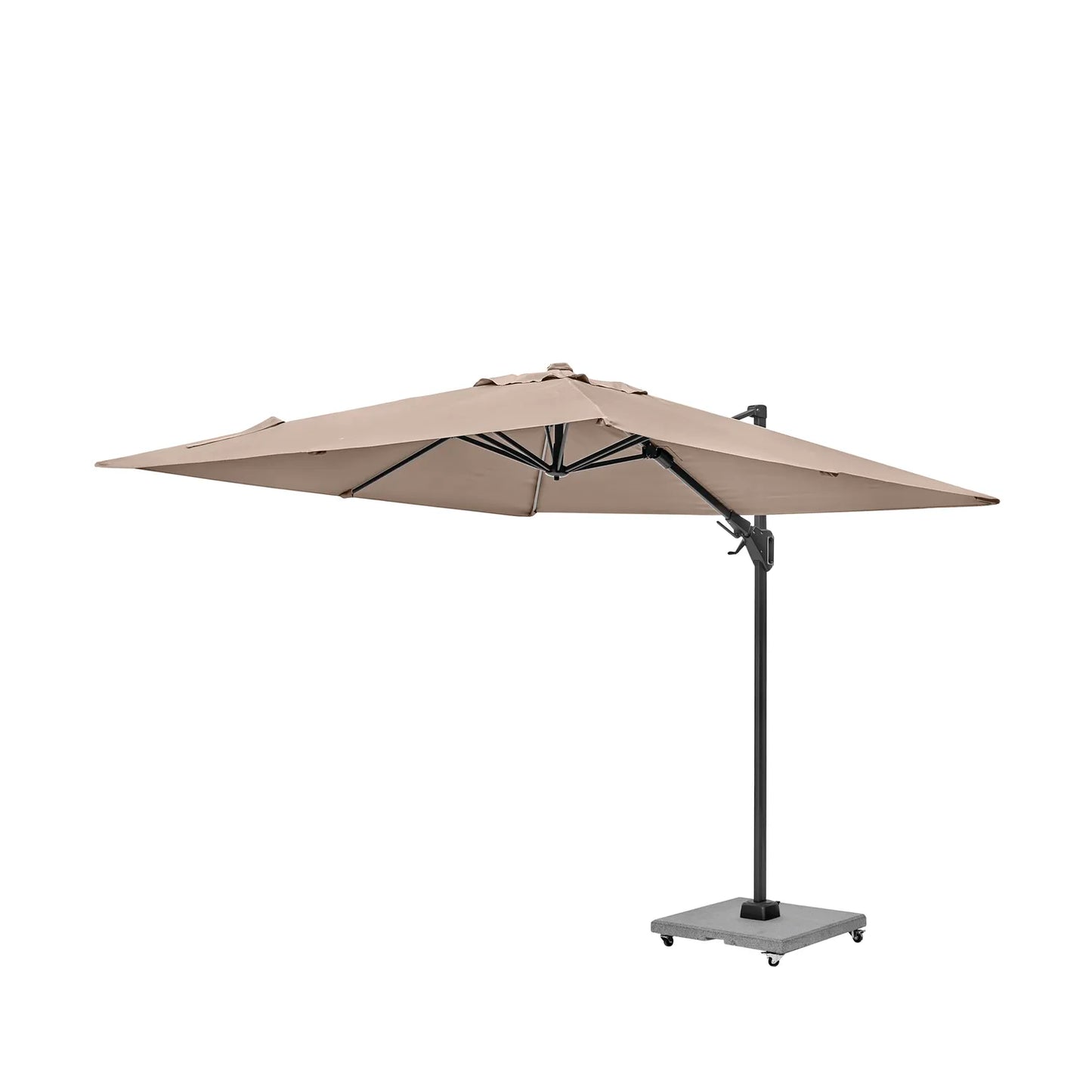 Platinum Voyager T2 2.7m Square Cantilever Parasol in Taupe – Click Style