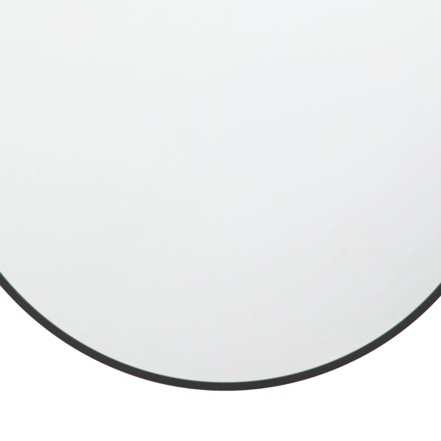 Racetrack Oval Black Thin Frame Wall Mirror 75x50x4cm – Click Style