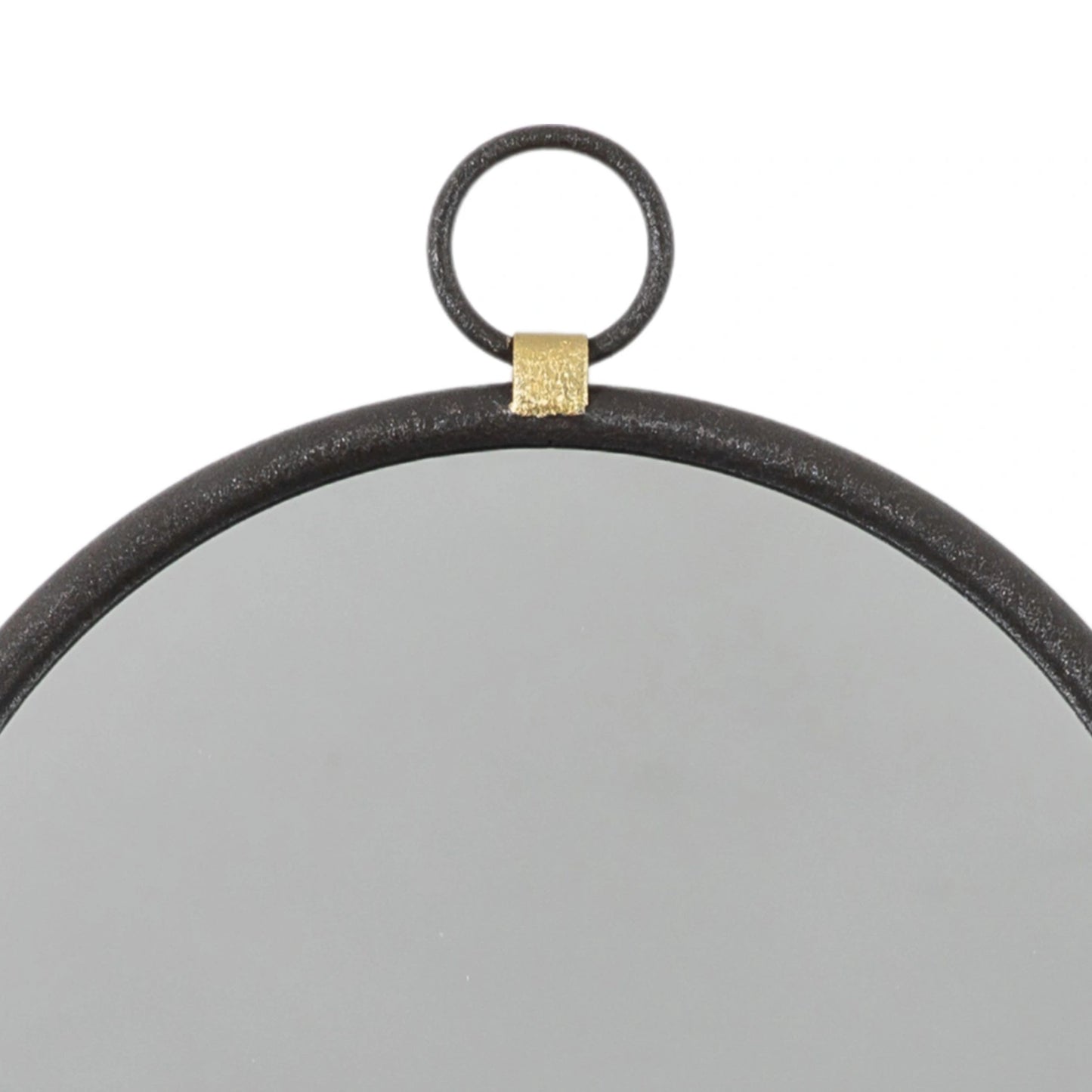 Round Black Industrial Pocket Watch Wall Mirror 40x2cm – Click Style