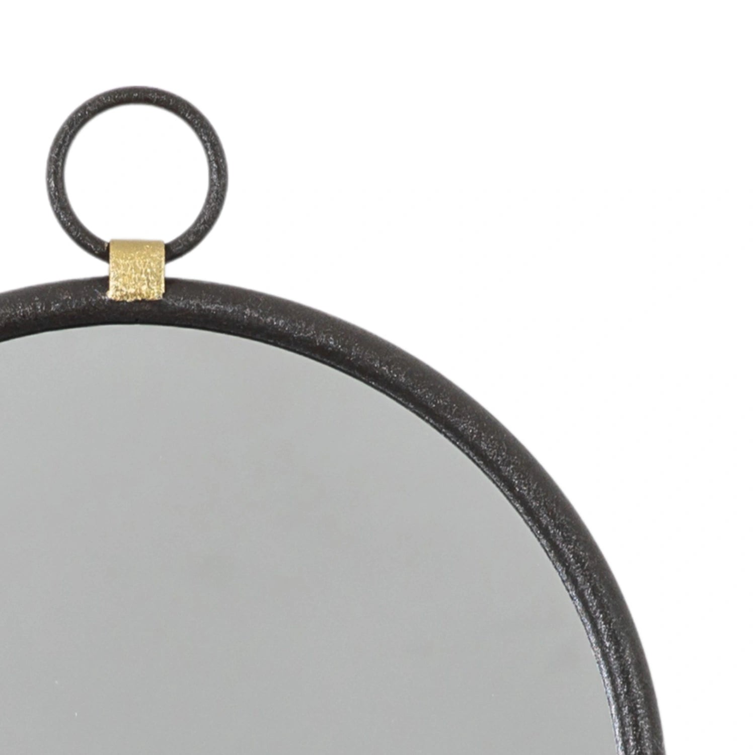 Round Black Industrial Pocket Watch Wall Mirror 40x2cm – Click Style