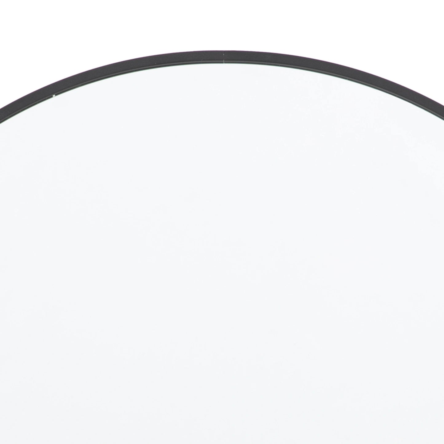 Round Black Thin Frame Wall Mirror 60x4cm – Click Style