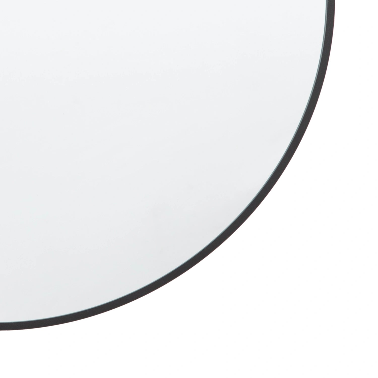 Round Black Thin Frame Wall Mirror 60x4cm – Click Style