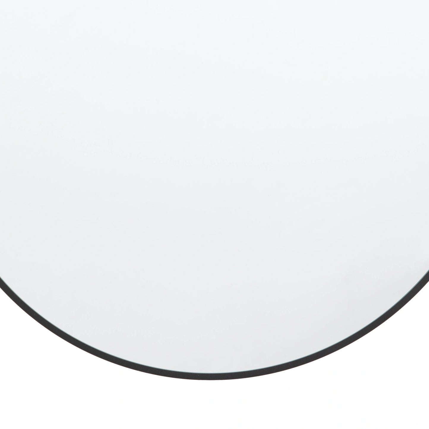 Round Black Thin Frame Wall Mirror 60x4cm – Click Style