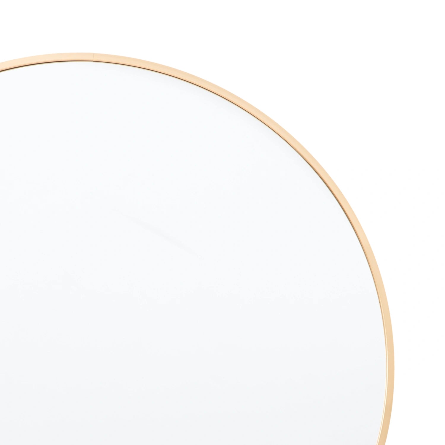 Round Gold Thin Frame Wall Mirror 60x4cm – Click Style